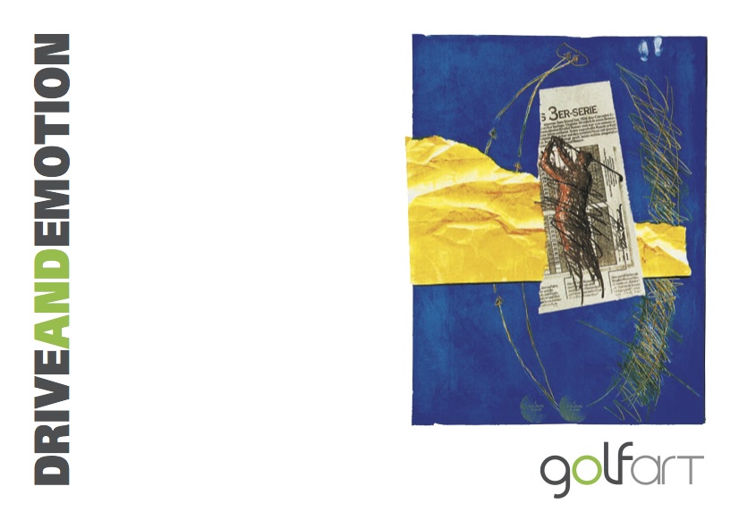 Golf Kunstbroschuere mit einzigartigen Originalgrafiken